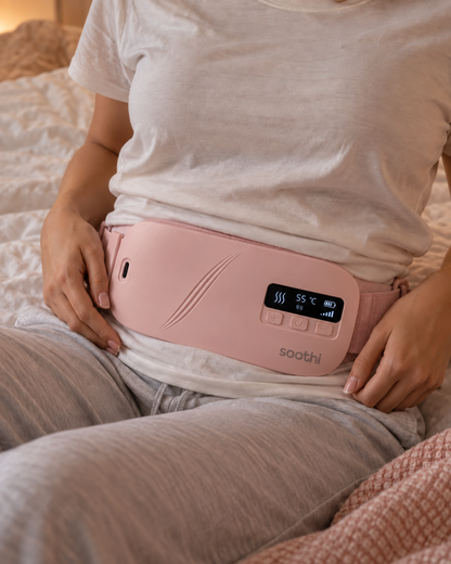 Soothi Ceinture Chauffante & Massante 5 Modes pour Crampes Menstruelles