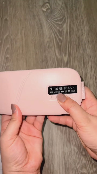 Soothi Ceinture Chauffante & Massante 5 Modes pour Crampes Menstruelles